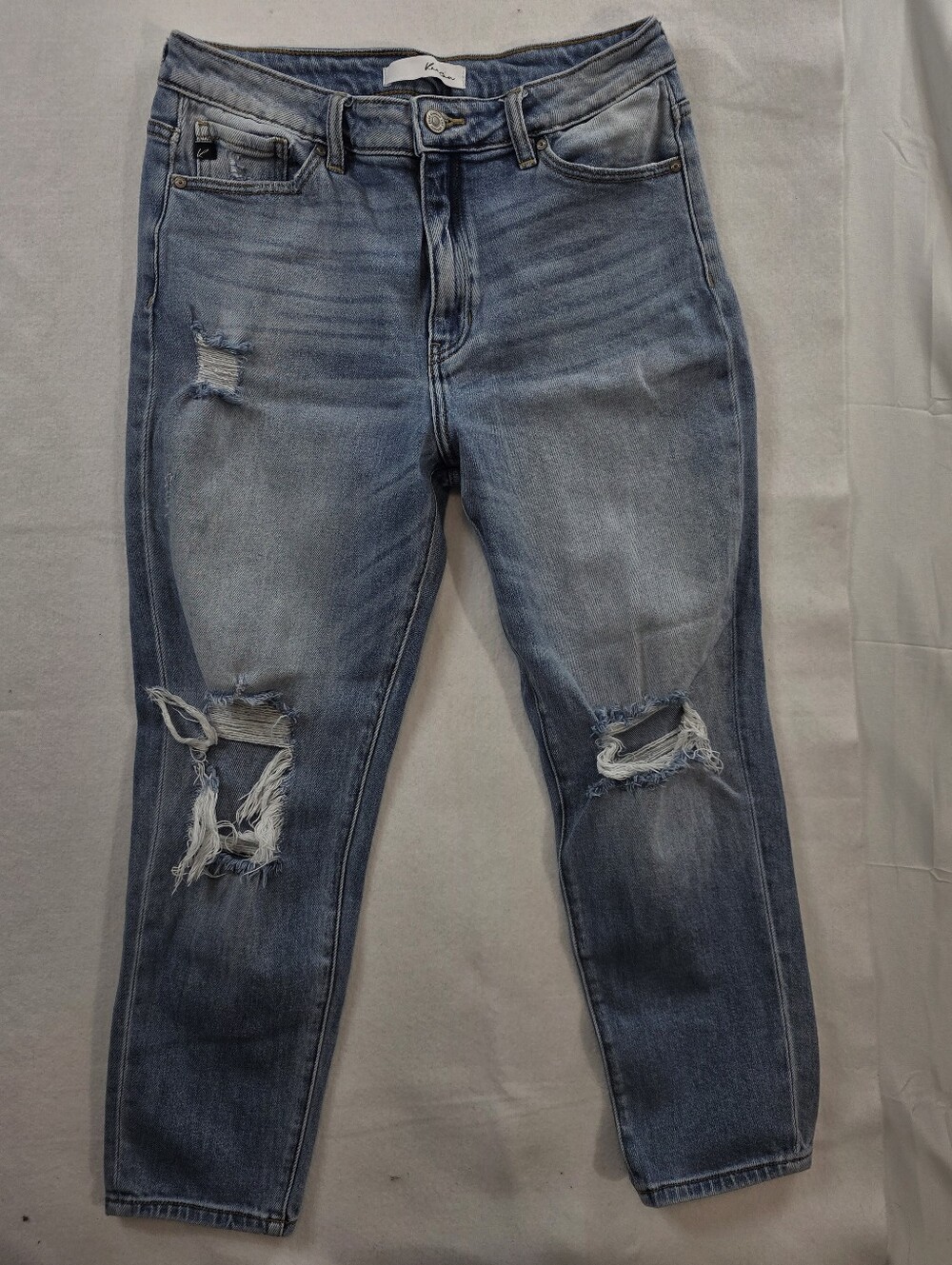 KanCan Womens Jeans Size 9/28 Distressed Ripped Light Wash Skinny Denim KC9197L